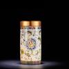 Enamel Color Porcelain Tea Canister Sealed Ceramic General Jar Storage Jars Desk Decoration Tea Cans Candy Pots Tea Caddy