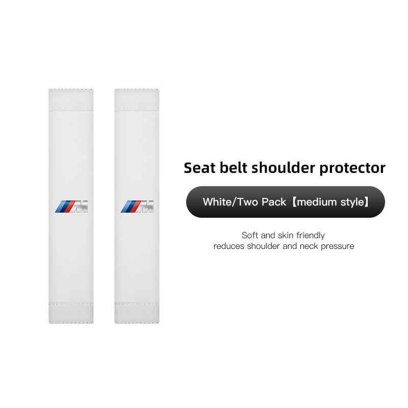 2PCS Car Seat Belt Pad Cover Suede Soft Car Shoulder Pad for BMW M E28 F40 F10 F30 E87 E90 50th F20 E46 E92 E91 E60 E70 E39 E36 Gjbn47