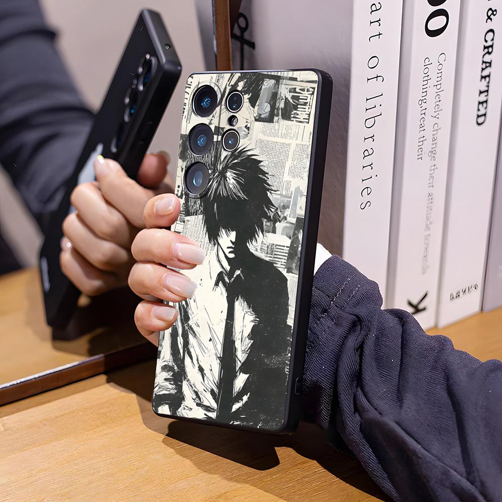 Death Note Phone Case For Samsung S26 Ultra S25 Edge Ultra S23 S22 S21 S20 Ultra Plus S24 Fe Glass Cover