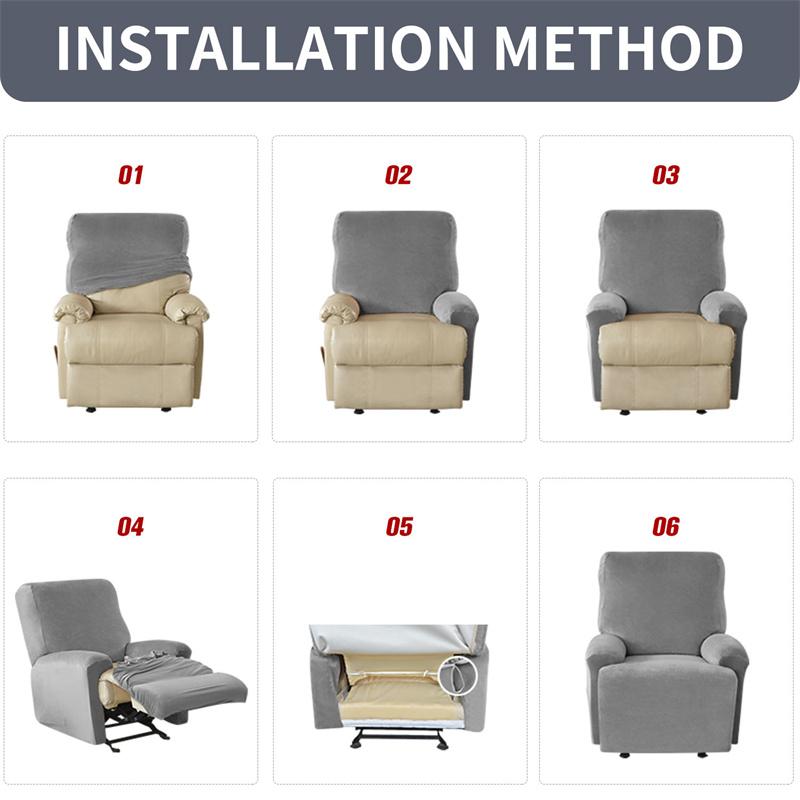 1seater Jacquard Recliner Sofa Covers for Living Room Split Design Armchair Slipcover Stretch Couch Slipcover Funda Sillon