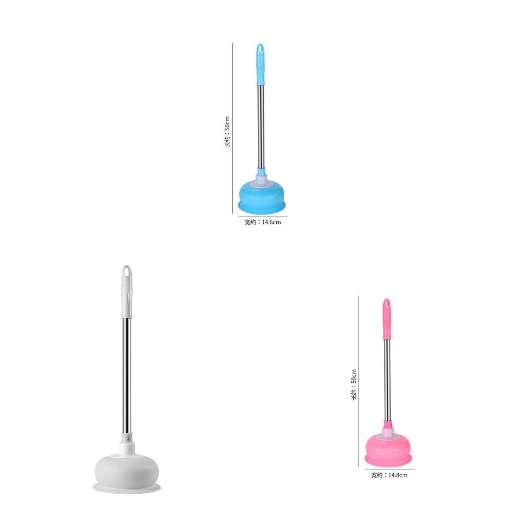 Pvc Toilet Plunger With Ergonomic Handle For Bathroom Drain Clogs And Kitchen Blockages