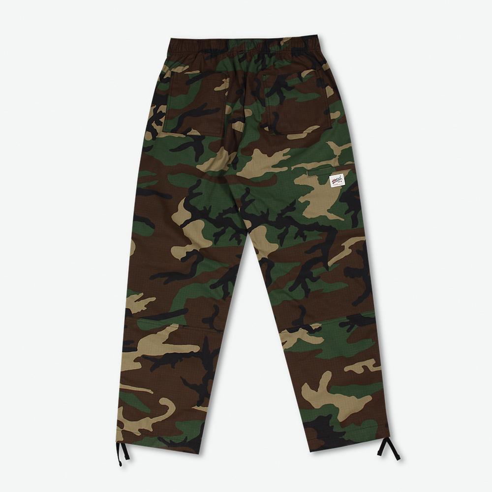 Wieoldeuwoldeu Camouflage Work Pants Woodland Camo