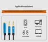 2-in-1 Headset Microphone Adapter: 3.5mm Audio Splitter for Mobile Phones