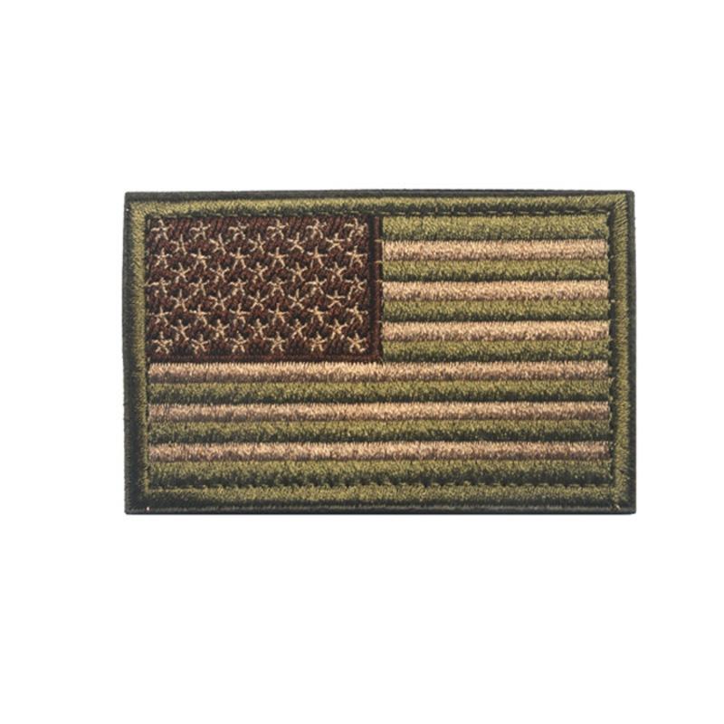 Amerikaanse vlag patch, geborduurd stoffen patch met klittenband, decoratieve badge voor buiten, geschikt voor kleding en rugzakken, 8 x 5 cm