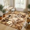 Alfombra de Terciopelo de Cristal con Temática de Jardín Floral Alfombrilla Suave Personalizada con Nombre y Texto Decoración del Hogar