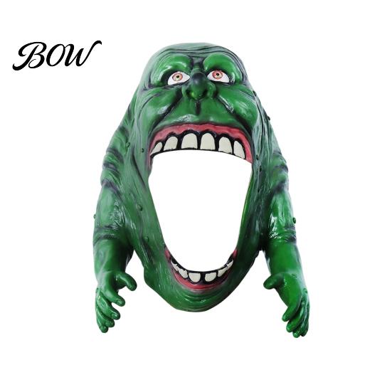Party Masque Latex Hood Halloween Masque, Spooky Frog Full Head Face Ghost for Halloween, Masquerade Party, Cosplay Costume, Role Playing Prop Costume зелёный