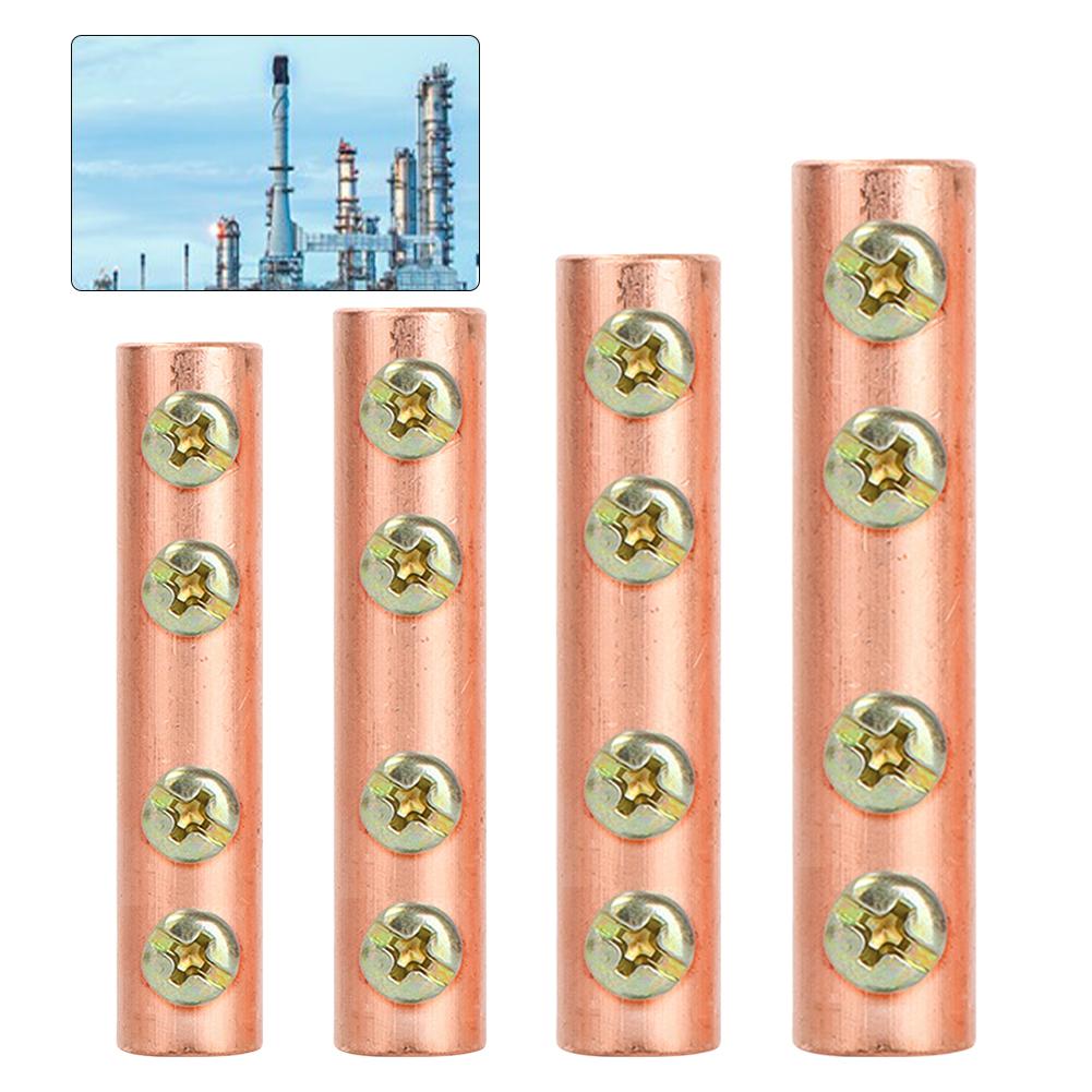 1pc GT16/25/35/50 Pressure-free Connecting Pipe Connector Terminal Block With Heat Shrink Tube For Electrical Equipment