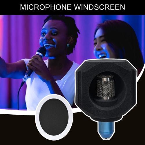 Microphone Sound Isolation Shield | Microphone Filter Reflection Reduction Shield, Microphone Soundproof Cover, Portable Noise Reduction Microphone Is