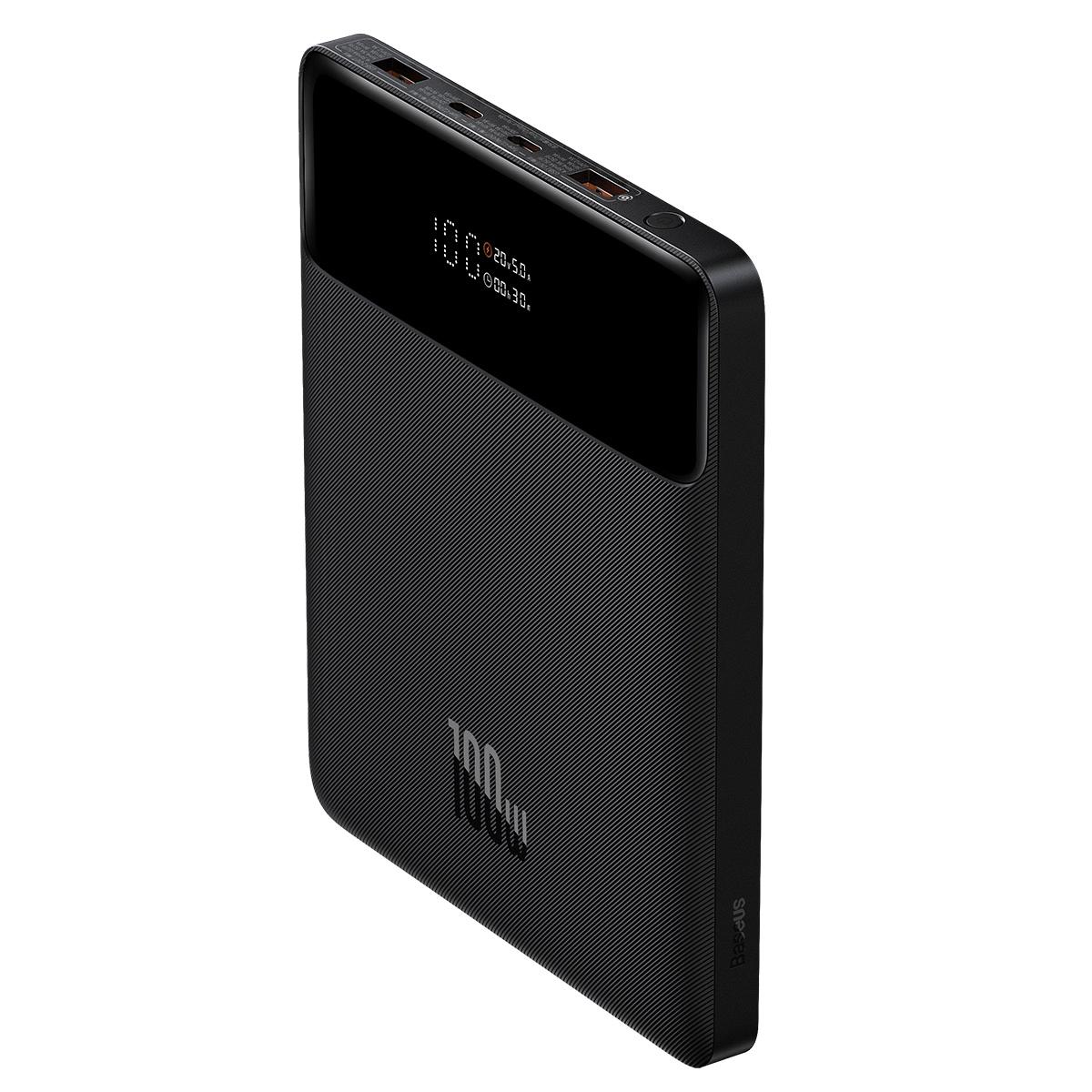 Powerbank Baseus Blade Ppbl000201 20000 Mah 2X USB-A 2X USB-C 100W - Noir + Câble USB-C