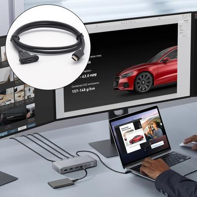 30-100cm Length Panel Mount USB C Extension Cable Male To Female Connector Adapter Line for Computers and Printers