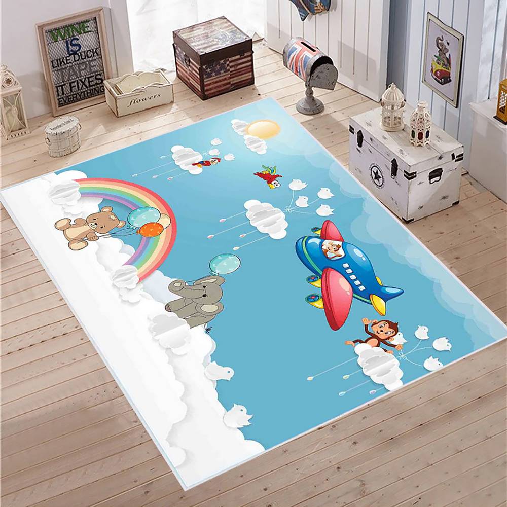 

Mosimoso Home MJ025 Детский ковер с нескользящей подошвой в горошек и принтом 50x80 cm