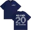 Rapper Melendi 20 Anos Sin Noticias Merch Tee Shirt Unisex Unisex Fashion Retro Short Sleeve T Shirt Cotton Casual Oversized TShirt