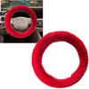 Fluffy Steering Wheel Cover For Women Fuzzy Steering Wheel Cover Winter Warm Faux Wool Plush Car Wheel Cover Furry Steering Wheel Protector Universal