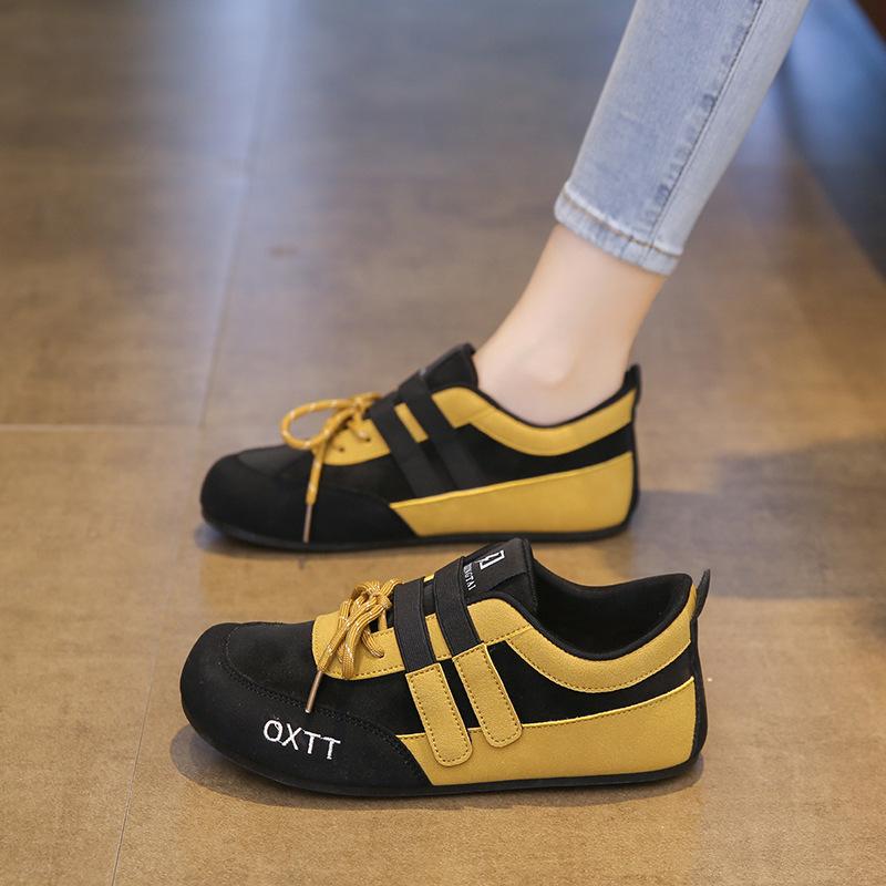 Versatile sports and leisure Mary Jane single shoes 2025 autumn flat-bottomed breathable new soft-soled Velcro German training shoes women