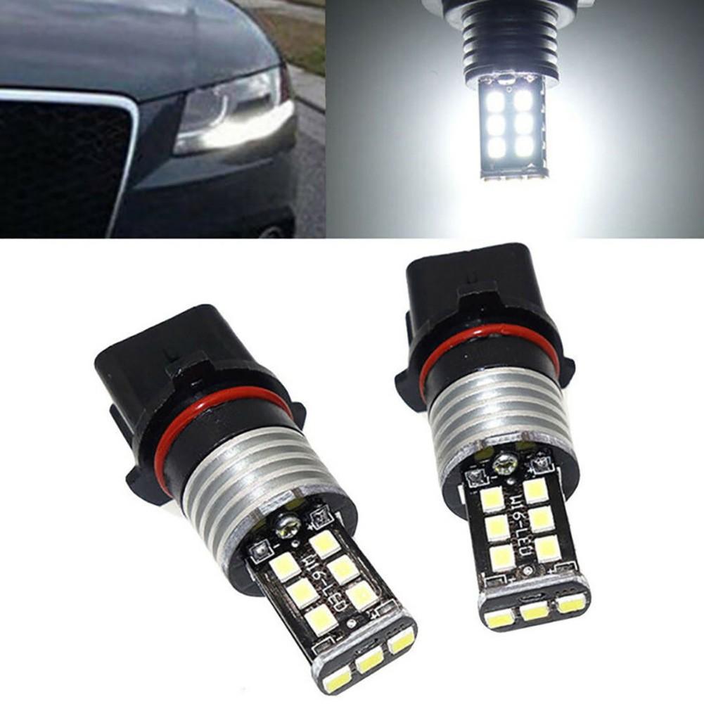 2 Pcs P13W LED Bulbs Daytime Running Light DRL Driving Fog Lamp DC12V 6000K-White Signal Lamp Car Accessories Canbus Error Free
