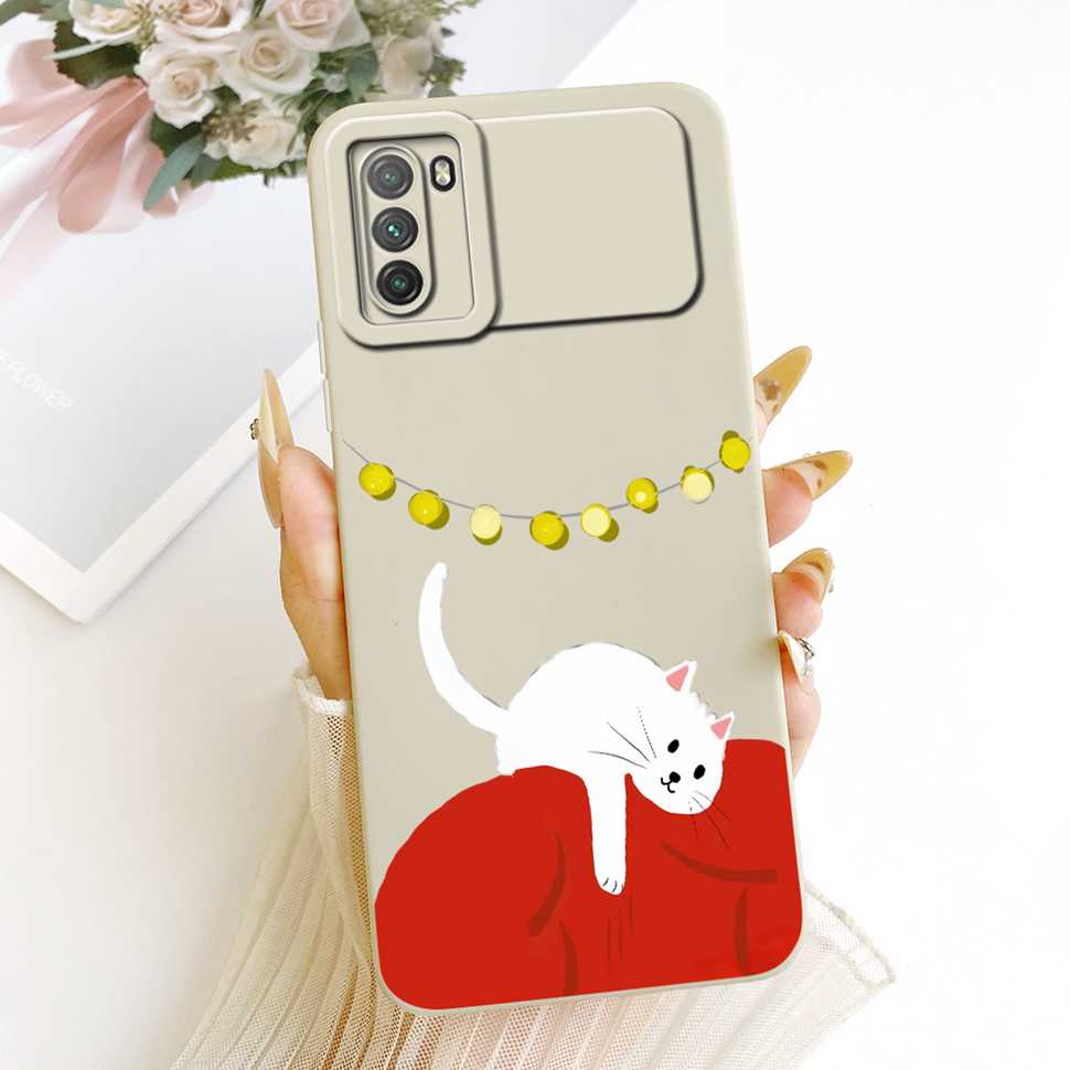 For Xiaomi Poco M3 Case PocoM3 Cute Rabbit Soft Silicone Back Cover For Xiaomi Poco M3 Case 6.53'' Phone Cover Bumper Fundas