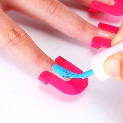Self Nail Tips Manicure Applying Guide Protector