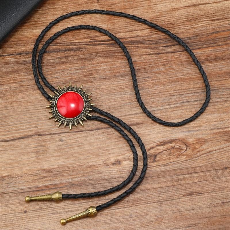 Bolo Tie for Male Teens Cowboy Western Cowgirl Sweater Shirt Decors Necktie