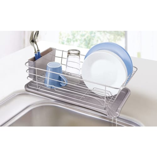 Asvel N-Pos? Slim Dish Drainer, Double-Coated, for Vertical and Horizontal Use, Silver, 5531