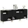 Sideboards 3 pcs Black Oak Effect 60 x 35 x 70 cm