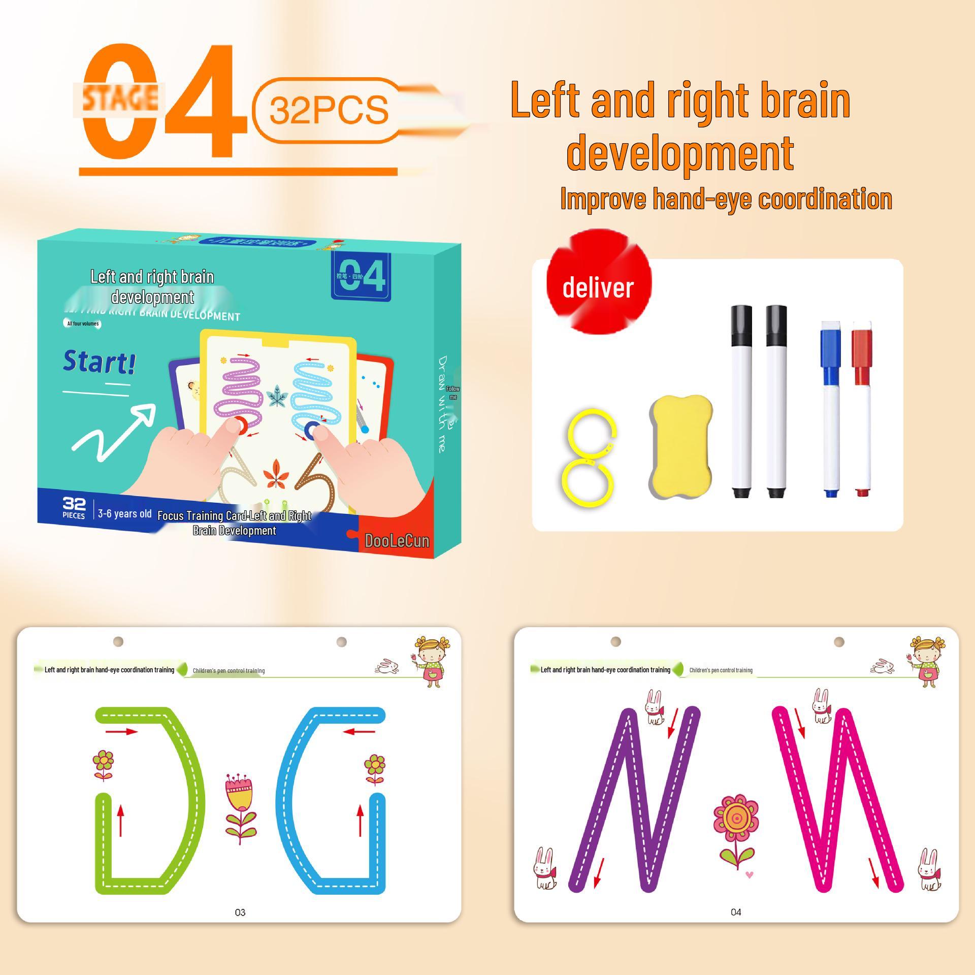 

Начинающая стираемая практика каллиграфии для детей 3-5 лет: Тренировка контроля ручки и концентрации