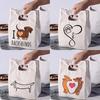 Dachshunds Fresh Cooler Bag Canvas Portable Insulated Thermal Lunch Bags for Women Kids Bento Box Tote Picnic Food Storage Pouch