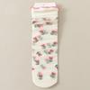 5 Paar Atmungsaktive Ultra Dünne Socken Sommer Damen Transparent Spitze Seide Kristall Rose Blume Mädchen Elastische Kurze Socken Damen Socken