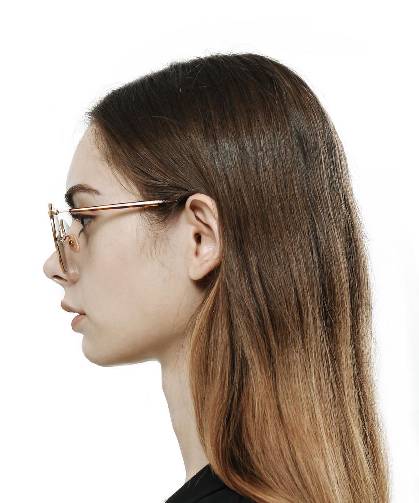 Peisyeon Anita (C2) Anita Gold Matte Metal Frame Sunglasses