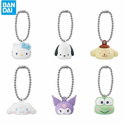 New Bandai Gashapon Sanrio Kuromi Hello Kitty Cinnamoroll Pastel Keychain Figure Cute Anime Charm Decor Kawaii Gift Toys Carry Mini Lightweight