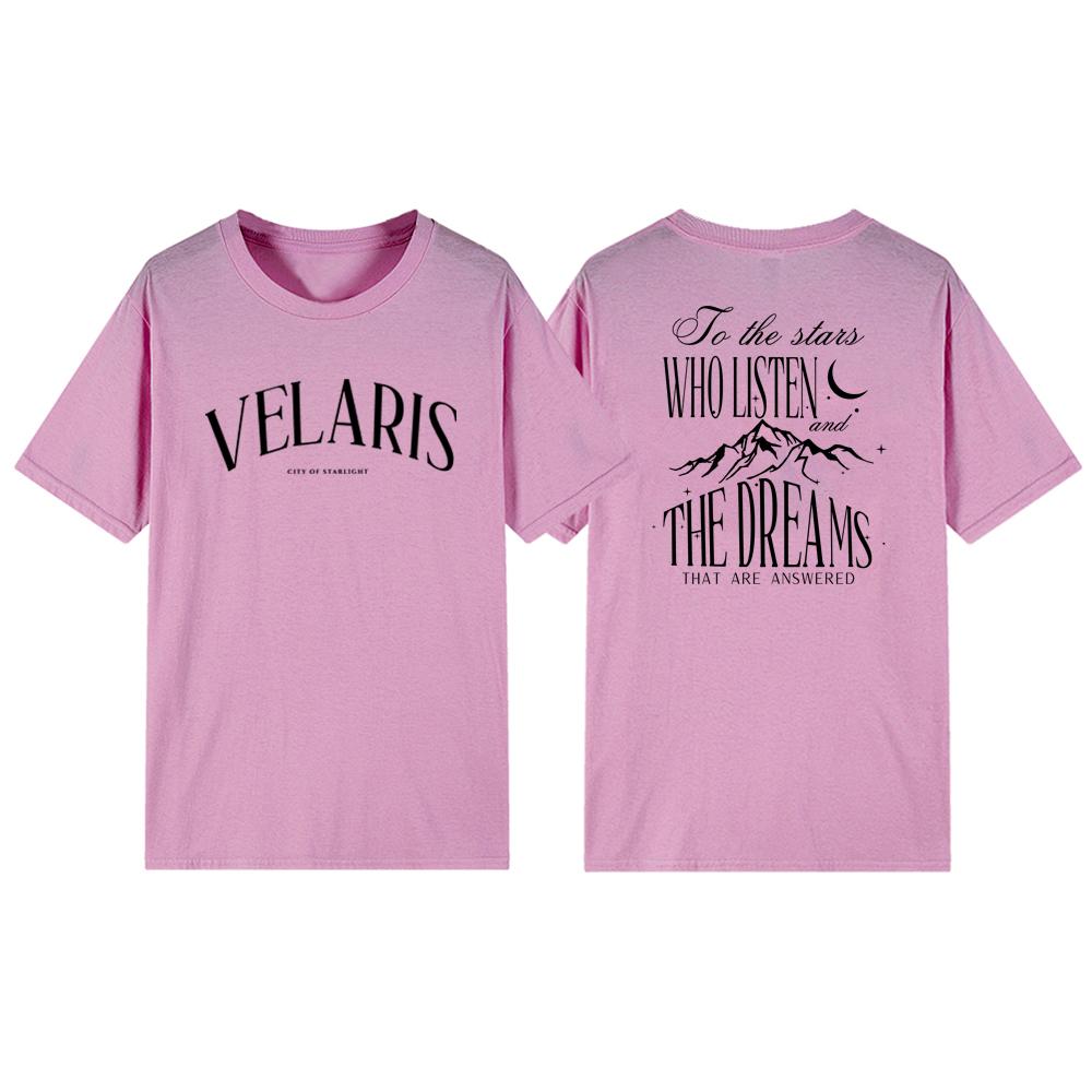 Velaris City of Starlight Acotar Graphic T Shirts Night Court Shirt Bookish Gift Men Women Short Sleeve Tshirts Streetwear Tops