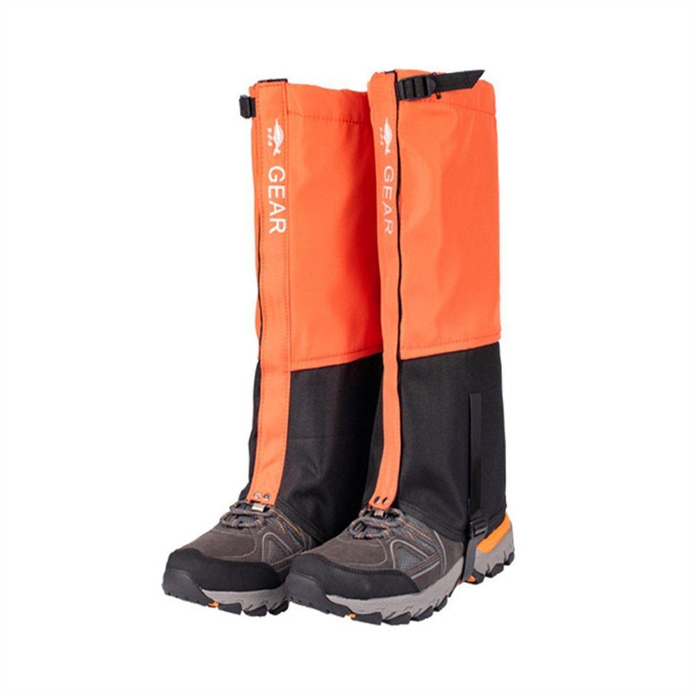 

Водонепроницаемые гетры для ног, чехлы для обуви, леггинсы, обувь, лыжные, походные, гетры для ног, альпинизм, кемпинг M оранжевый