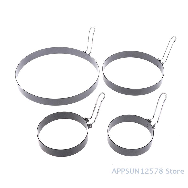 Stampo Anello per Pancake 9/10/15/20cm Sagomatore Metallo per Uova Fritte Anello Antiaderente per Cucinare Uova