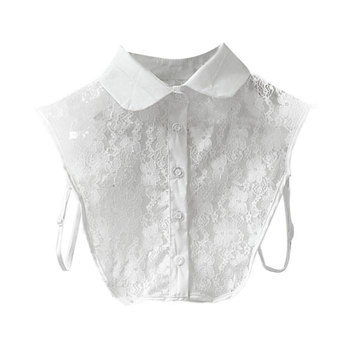 Женское кружевное ажурное винтажное ожерелье с воротником-чокером, воротник-чокер, один размер белый