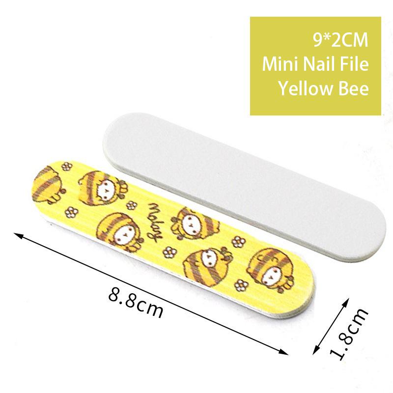Cute Cartoon Mini Nail Files Portable Multi-functional Nail Polishing File Nail Shop Professional Durable Precise Manicure Tools