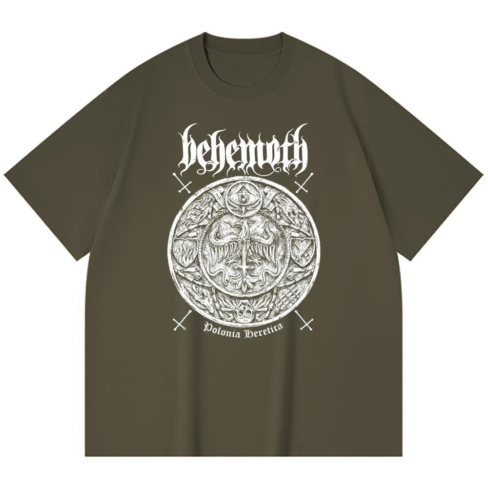 230 Gsm 100% Cotton Heavy Metal T-Shirt Rock Band Popular Music Print Unisex Heavy Cotton T Shirt