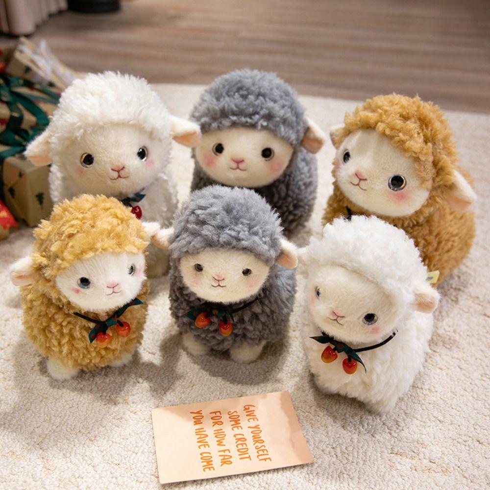 Cartoon Sheep Doll Plush Toy Simulation Animal Fluffty Doll Little Sheep Doll  Christmas Toy