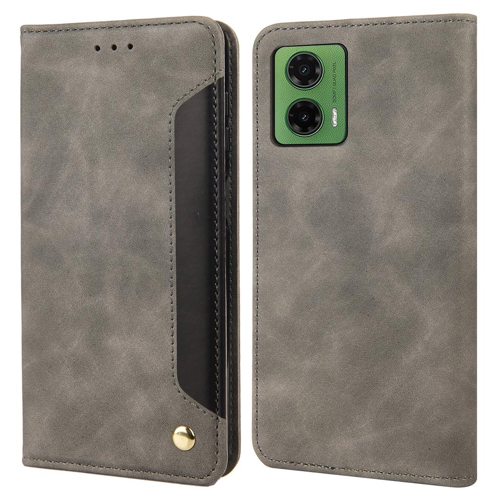 For Motorola Moto G35 5G Case PU Leather Shockproof Protection Wallet Phone Cover