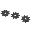 3 Pcs 410 9T Chain Sprocket Steel D Hole High Speed Motor Sprocket Chain Wheel for MY1016 MY1025