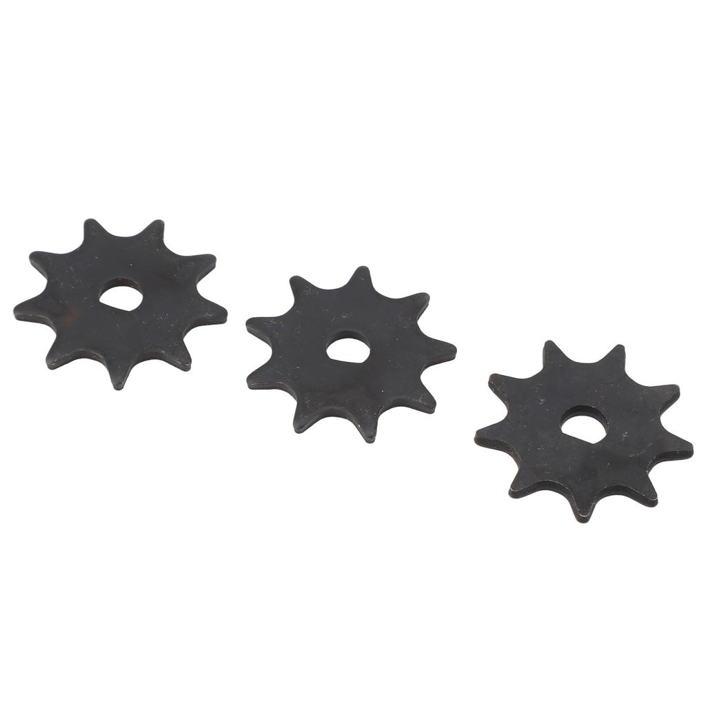 3 Pcs 410 9T Chain Sprocket Steel D Hole High Speed Motor Sprocket Chain Wheel for MY1016 MY1025