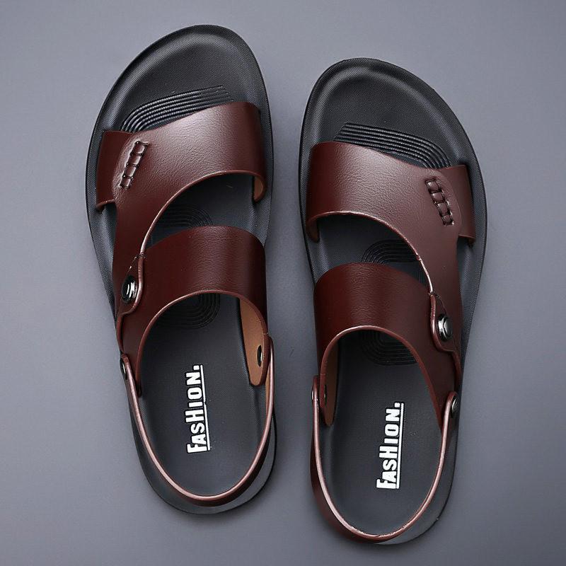 Summer Fashionable New Men's Belt Buckle Garden Sandals Breathable Male Beach Shoes Casual Slippers Zapatos Hombre