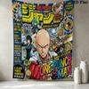 Onepunch Man Wandteppich Ästhetisches Wandbehang Gedruckter Stoffdecke Dekorative Wandteppiche Für Schlafzimmer Wohnzimmer Heimdekoration