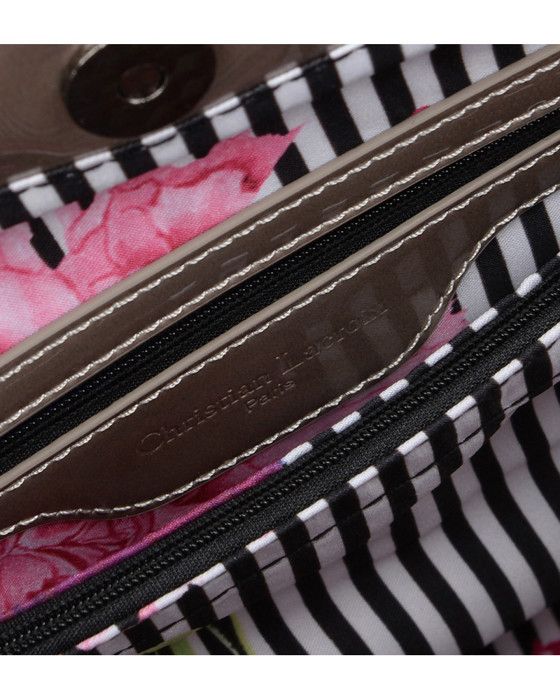 Sac à main - CHRISTIAN LACROIX - Argent - Verni - 36x26x13 cm - Zippée