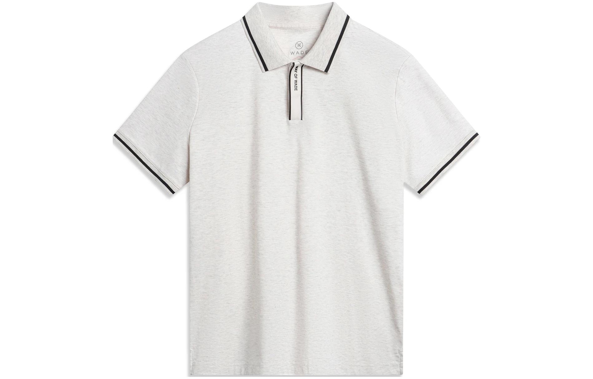 Li Ning Polo Shirt Men s Heather Gray Tile Gray APLU109-4 3XL