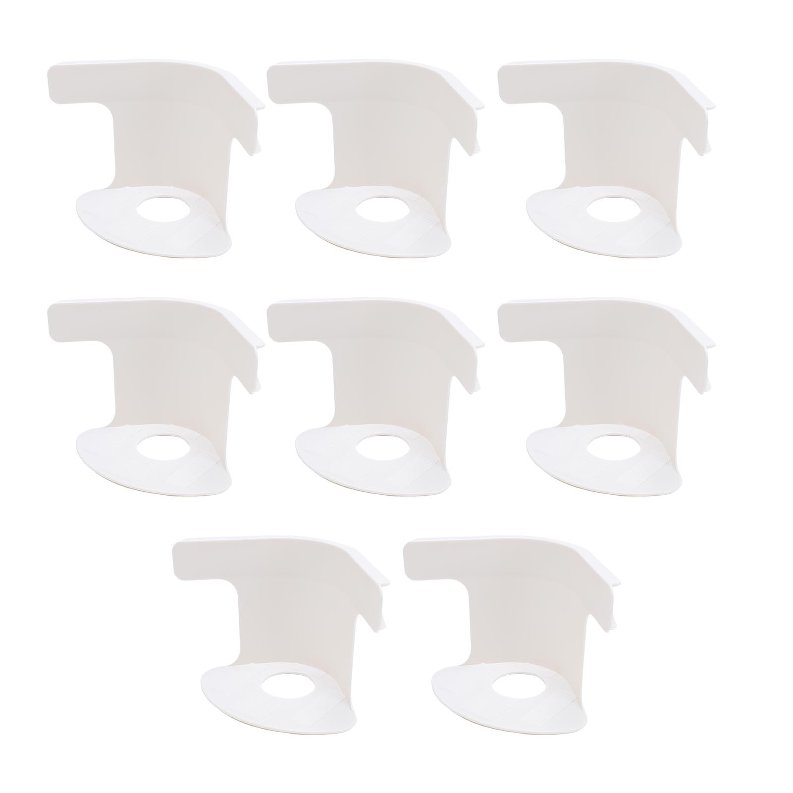 

8 шт. держателей для простыней, простой монтажный комплект, держатель для простыней для односпальной кровати, двуспальной и двуспальной кровати белый