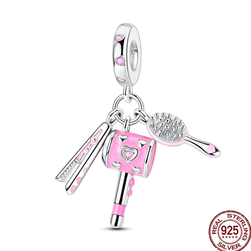 Miedziany Cyrkon Letnie Lody Ocean Wielka Seria Błyszczący Inkrustowany Cyrkon Wisiorek Pasuje do Bransoletki 3mm