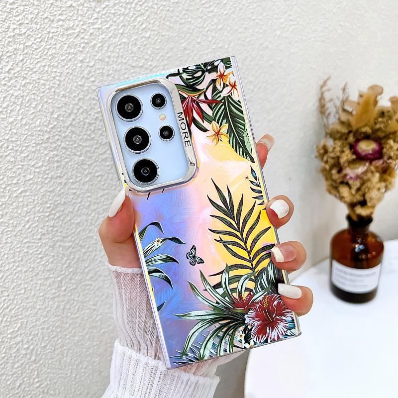 Geeignet für Samsung S24ultra Handyhülle Imd Bunt S25plus Galvanisiert Laser A55 5G Schutzhülle