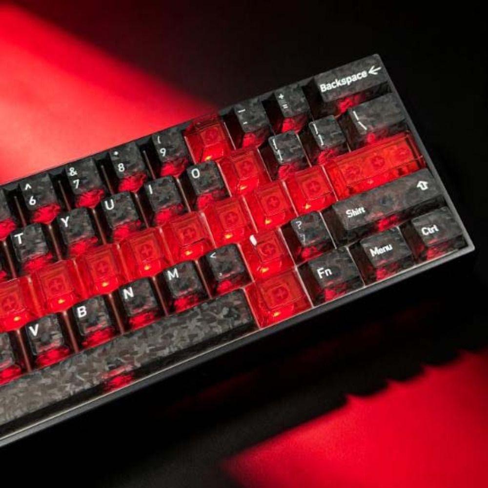 Průhledný průhledný set klávesnic Ice Cherry Profile PC Klávesy Mechanická klávesnice