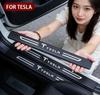 Carbon Fiber for Model 3 Y Model S X Roadster P85D P90D P100D Car Door Sill Protector Strips Trunk Anti-Scratch Stickers