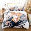 Haikyu Bedding Set Japan Famous Anime Comforter Duvet Cover Quilt And Pillowcase Bed Linen Bedroom Bedclothes Dropshipping Gift