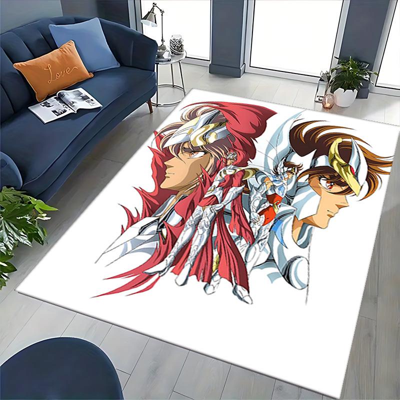 1pc Saint Seiya Anime Cartoon Design Office Chair Mat, Non-Slip Carpet for Home Decor, Suitable for All Seasons - Perfect Gift for Fans!T066